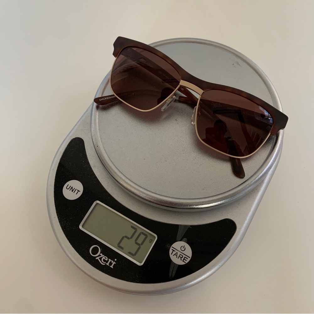 Smoke X Mirrors Uncle Albert Brown Tortoise Rectangular Sunglasses 53MM - NWT - Picture 7 of 7